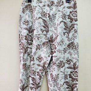 Charter Club Brown Floral Pants